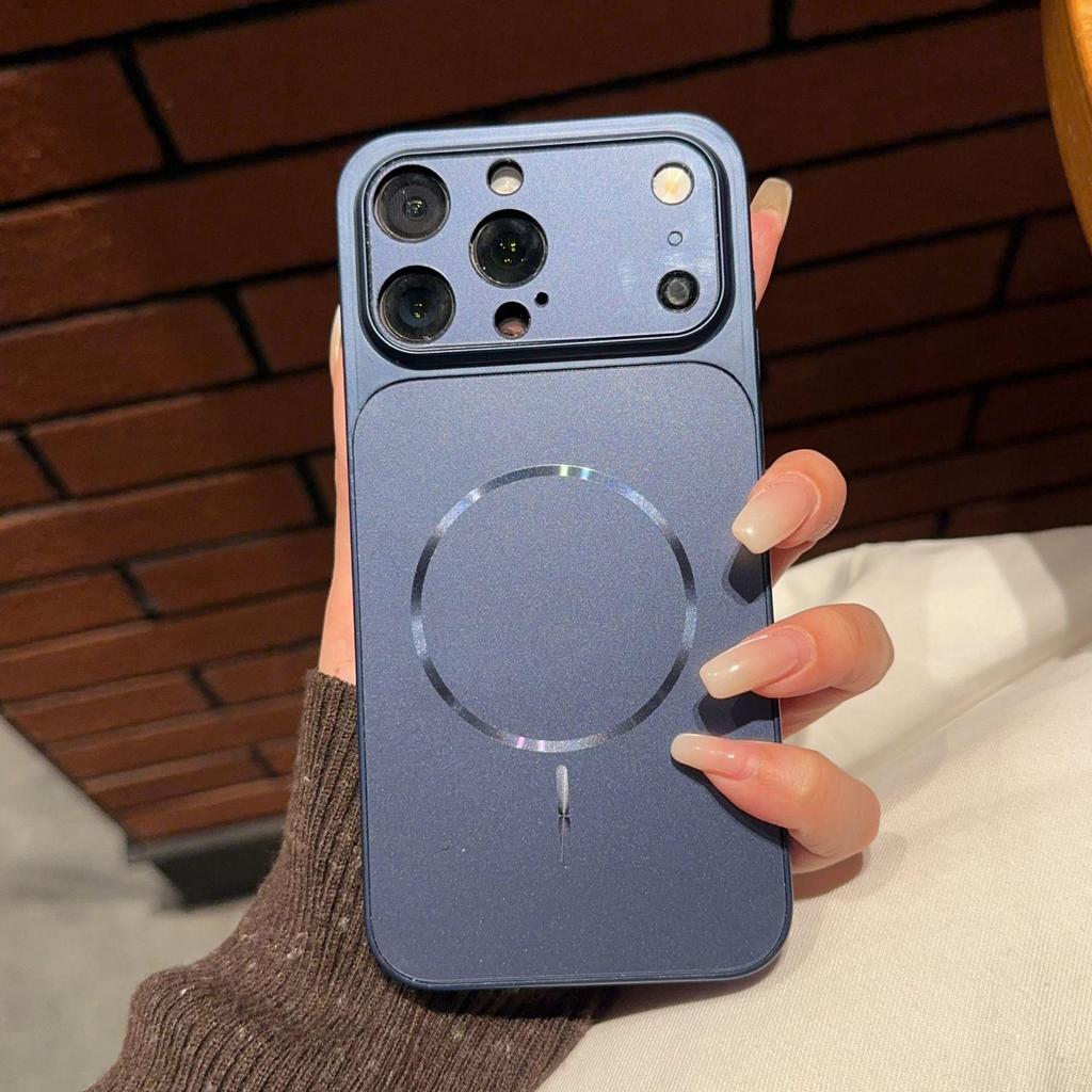 17-Window Magnetic Acrylic Case for Apple 14/15/16/17 Pro Max – Full Protection