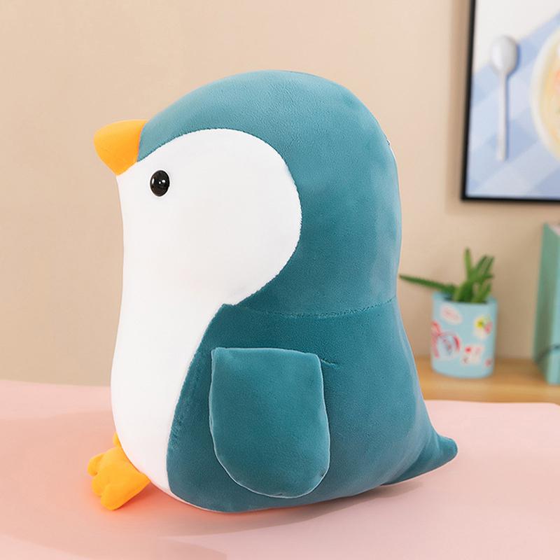 1 Piece 25/35/45Cm Cartoon Colorful  Penguin Plush Doll Pillow Blue Black Pink Animal Toy Home Decoration Gift For Boys Girls