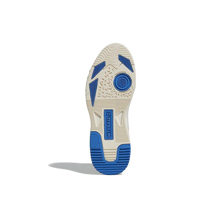 Adidas Originals Niteball Mesh Sports Non-Slip Durable Low-Top Lifestyle Sneakers Unisex Sneakers White Blue GX7088