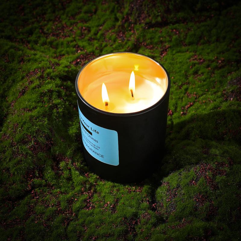 Large Iron Lid Electroplated Glass Cup Scented Candle Home Scented Candle Gift Ornaments