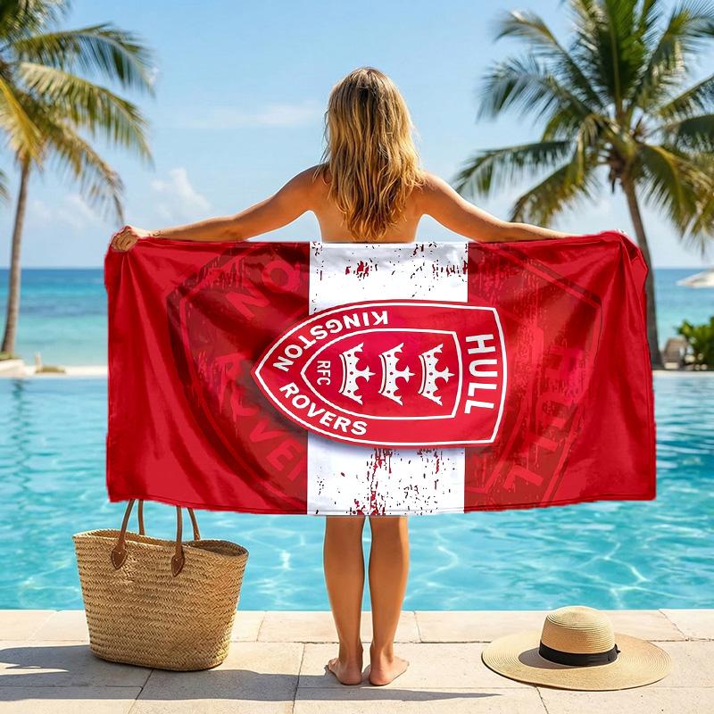 Hull KR Fashion Beach Towel Portable Soft Quick Dry Towel For Swimming Camping Holiday Use