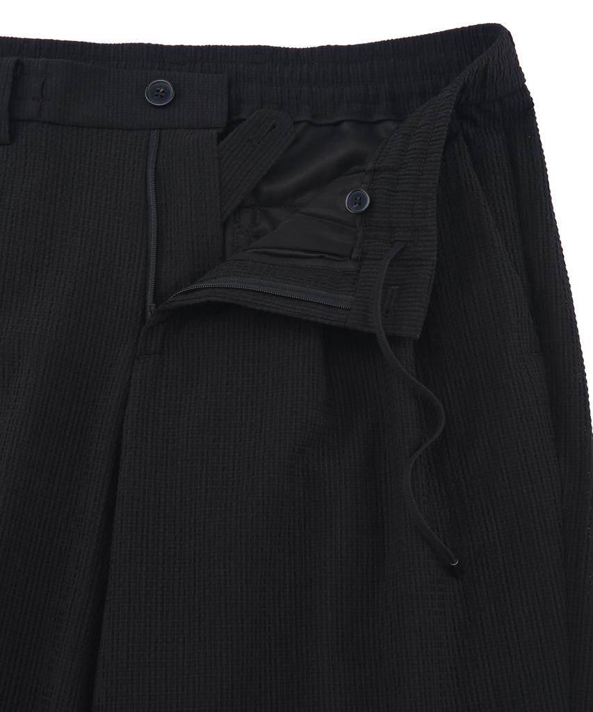 Jilseutyueoteunyuyogmaen Summer Texture String Setup Pants - Black (Jnpa6B386Bk)