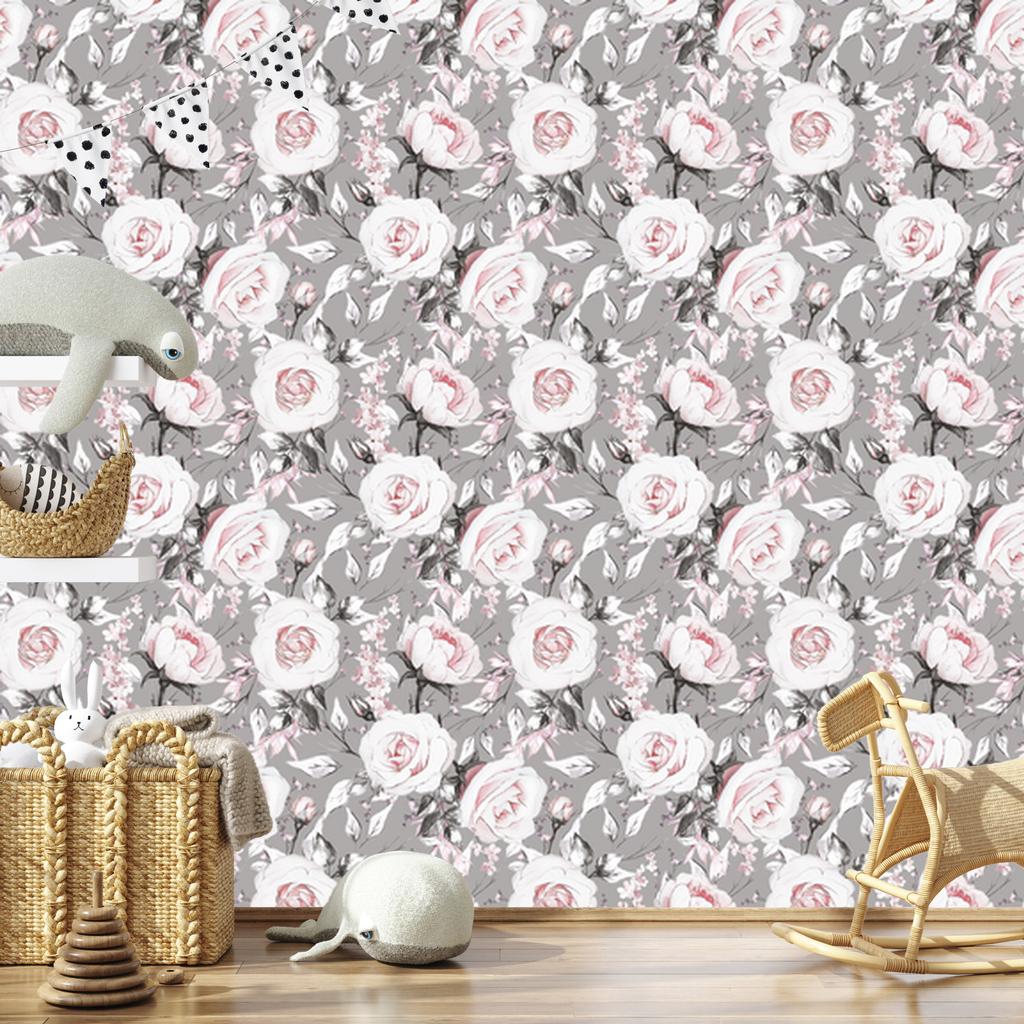 Roses wallpaper for living room and bedroom 50x1000