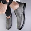 Men's Shoes 2025 Summer New Men's Fashion Outdoor Lace-up Versatile Office Soft-soled Formal High-end Business Leather Shoes