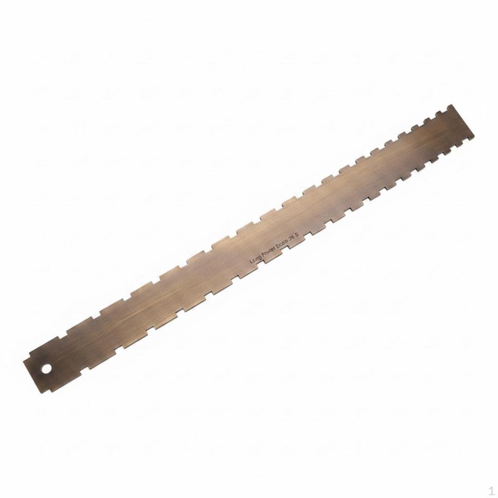 Steel Guitar Fretboard Measuring Ruler | Printed Scale Markings, Neck Straightedge with