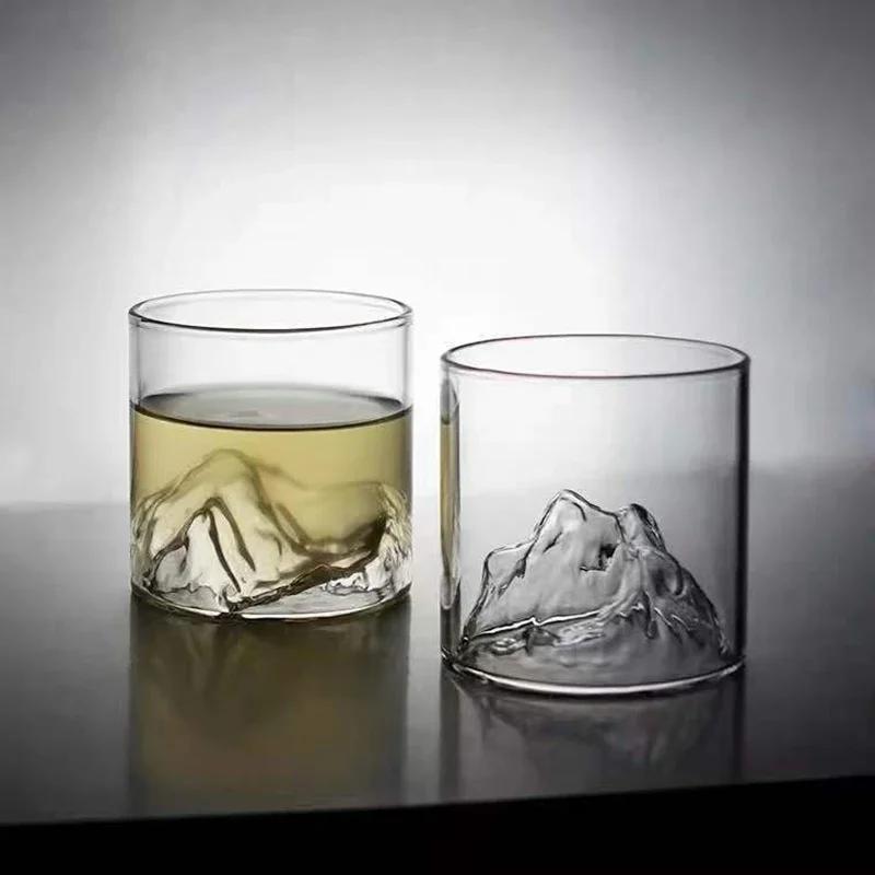 175/300ML Creative Glass Mountain Viewing Cup Mountain Teacup Japanese Cup Household High Beauty Water Mug