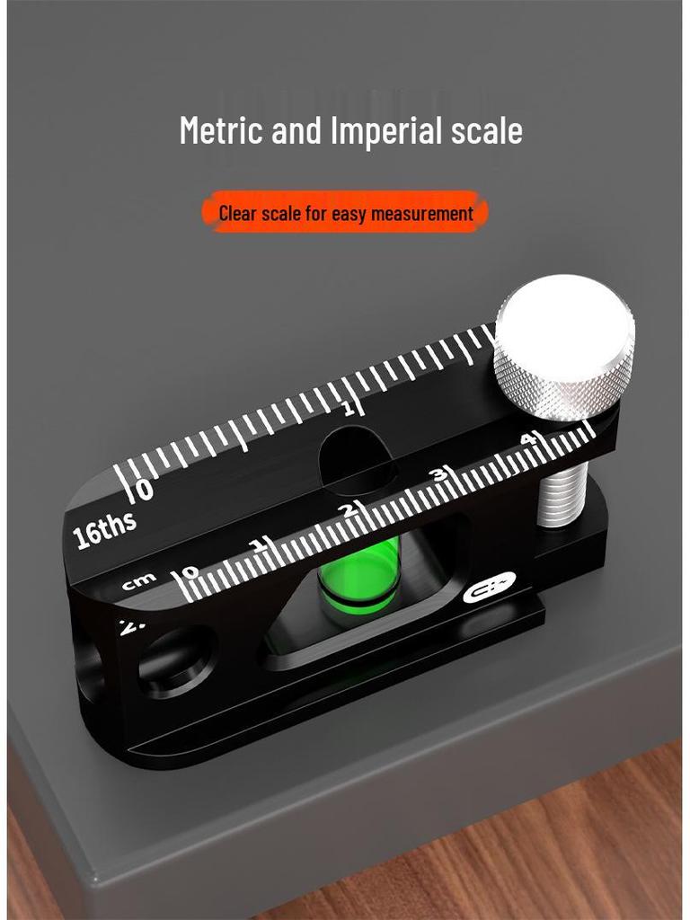Magnetiskt minivattenpass med hög precision: Bärbart verktyg av industriell kvalitet i aluminium