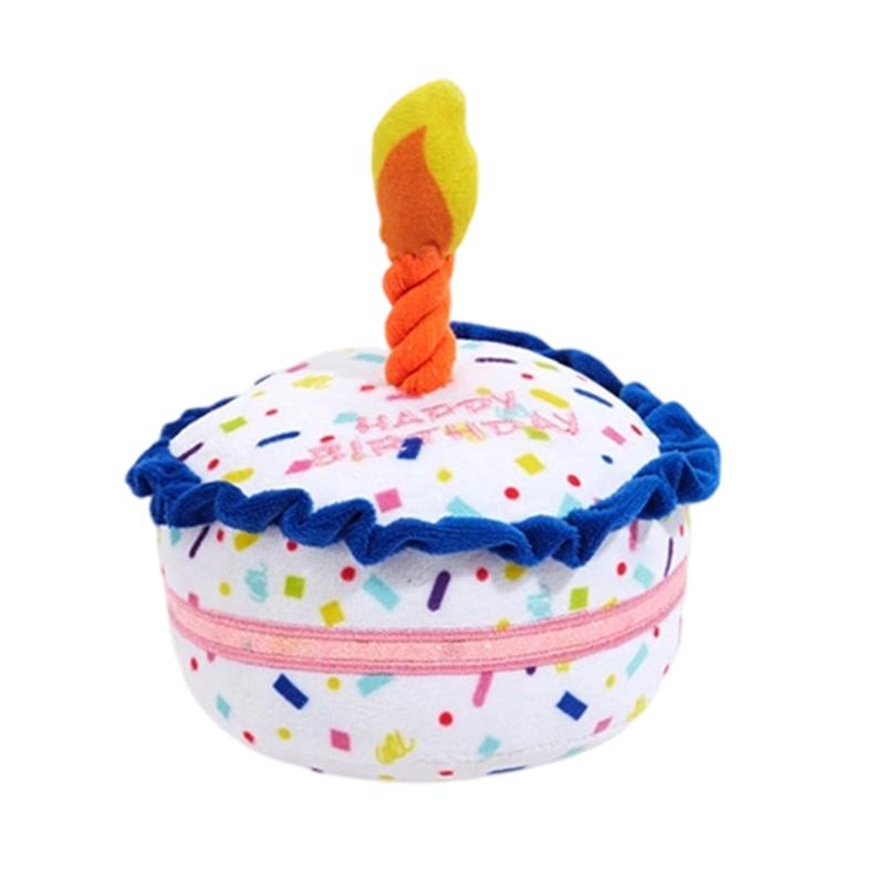 Durability Birthday Themed Dog Chew Toy Machines Washable Dog Chew Toy For Indoor Outdoor Playtimes