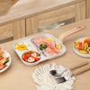 Aluminum Alloy 3 In 1 Nonstick Cookware Eggs Frying Pan For Fast Breakfast Cooking with Ergonomic Heat Resistant Grip