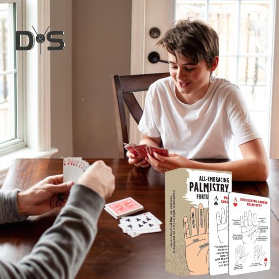 Palmistry Fortune Telling Playing Cards Palmology Theme Fortune-Telling Deck Palm Reading Tarot Cards