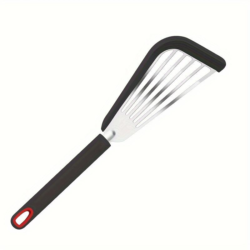 The Kitchen Anti-scalding Frying Spatula Heat-resistant Frying Fish Spatula All Stainless Steel Spatula Home Outdoor Cooking