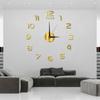 Nordic Simple Sofa Wall Luminous Silent Clock DIY Wall Clock Acrylic Digital Decorative Wall Sticker Clock