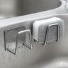 1/2/4pcs Stainless Steel Sink Sponges Holder Self Adhesive Drain Drying Rack Home Kitchen Wall Hooks Accessories Storage Organizer