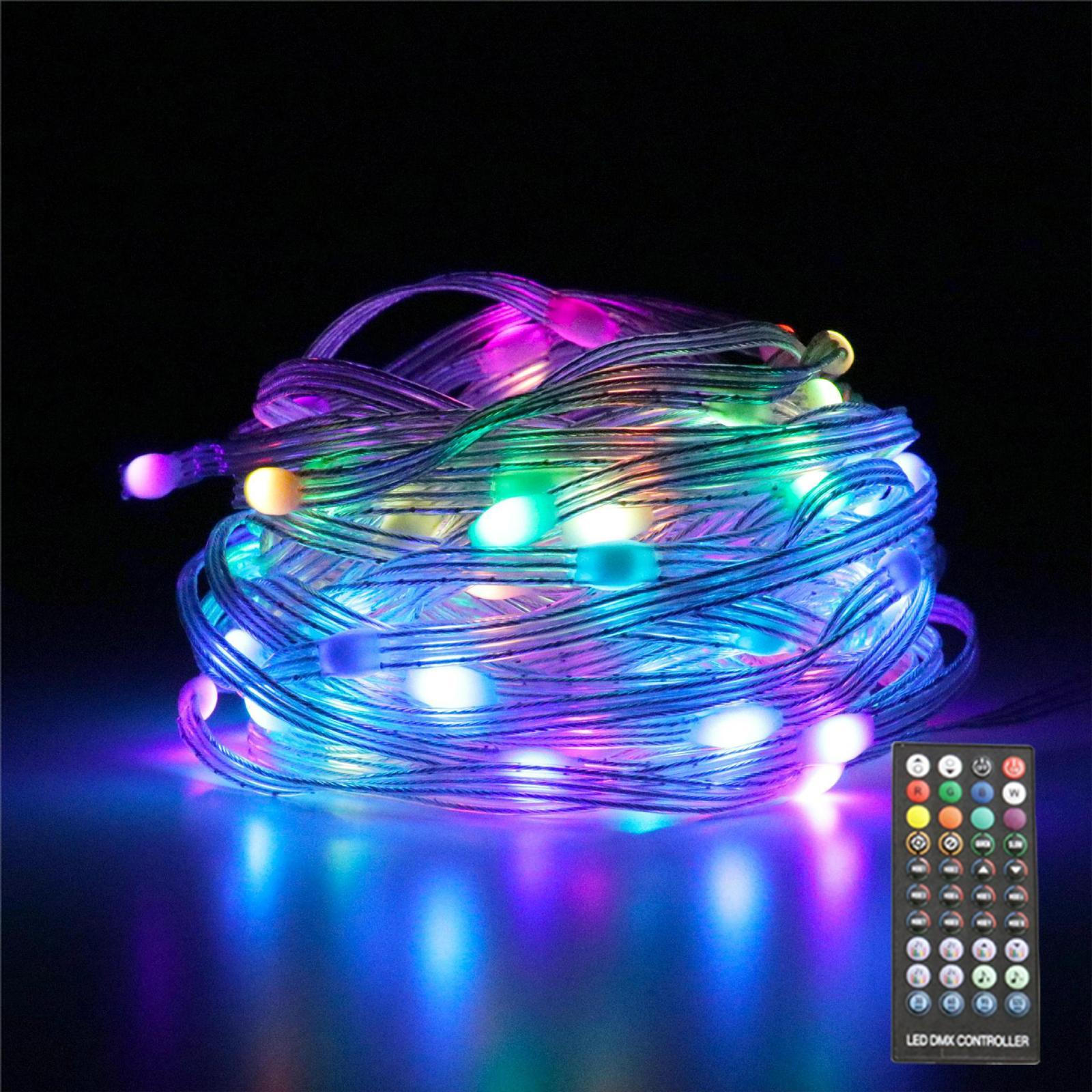 

Уличные интеллектуальные светильники для патио, меняющие цвет подвесные светильники, приложение, гирлянды, уличные светильники, для