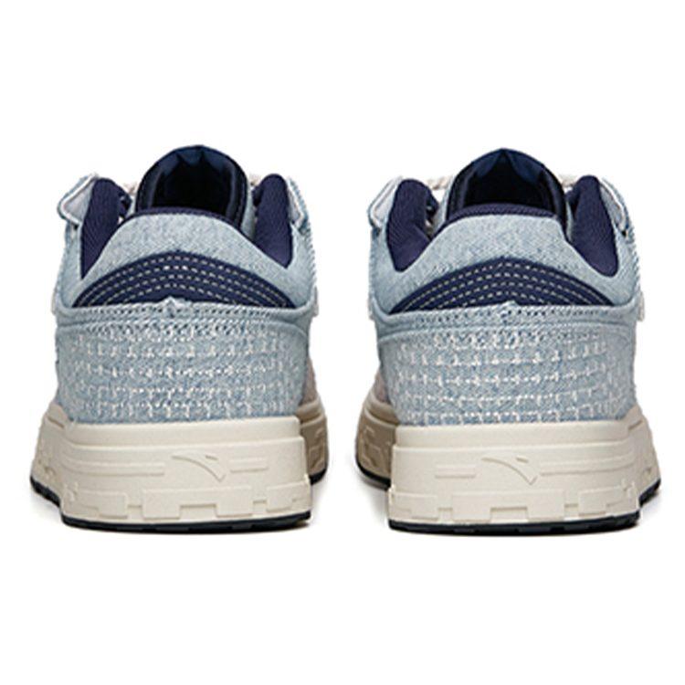 Anta Cushioning, Wear Resistant Low top Skateboard Shoes Men's Gray Blue 112218050-4