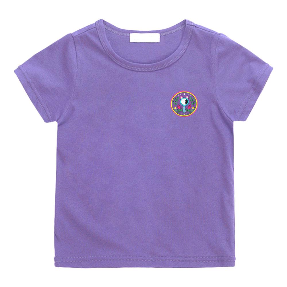 The Creature Cases Simple-style T-shirt Cotton 100% Casual O-neck Cute Cartoon Boys and Girls Top Manga Anime Print Tees Summer