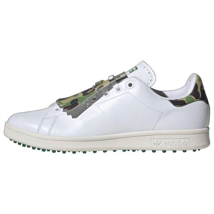 BAPE x adidas Stan Smith Golf 30th Anniversary Унисекс Кроссовки Белый Облачно-белый Зеленый IG5916 42