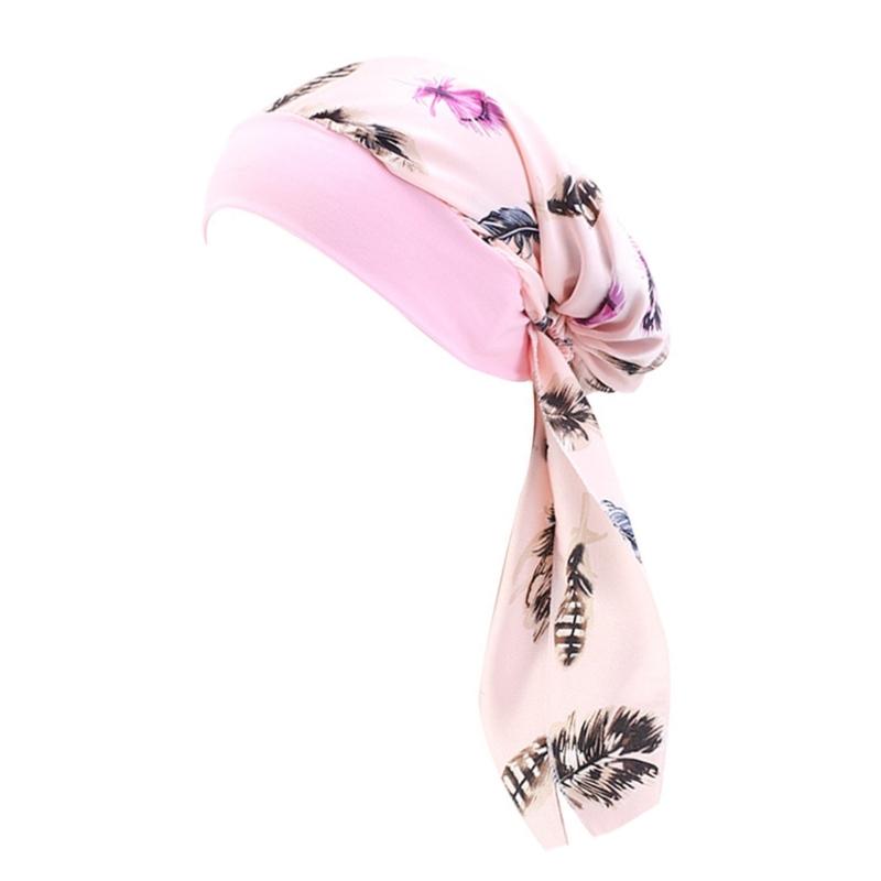 Elastic Silk Scarf Cancers Head Scarf Head Coverings Hat Versatiles Headscarf for Outdoor Activity