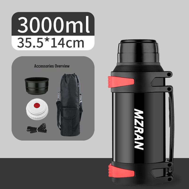 4L Stainless Steel Travel Thermos Mug for Men - Large Capacity Car Kettle Flask