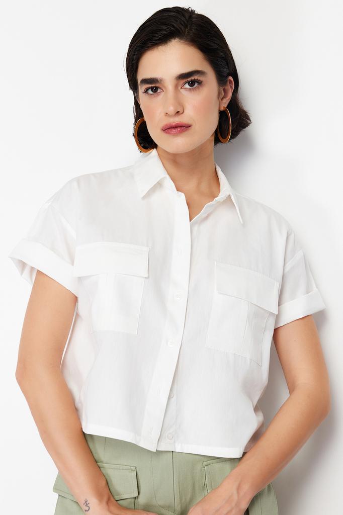 Women's Fashion Shirt Shirt Collar Sleeveless Red Pleated Fitted Waist-Fitting Woven Shirt