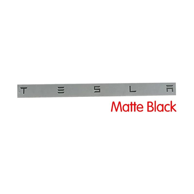 CQPKJ1 For Tesla- Car Front Emblem Rear Trunk Emblem Suitable for Model 3 Mode Y metal logo replacement rear and rear logos blackening