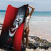 Horrorfilm I-It P-Pennywise Clown Strandtuch Für Kinder Badetuch Pooltuch Urlaubsgeschenk Picknicktuch Partygeschenk