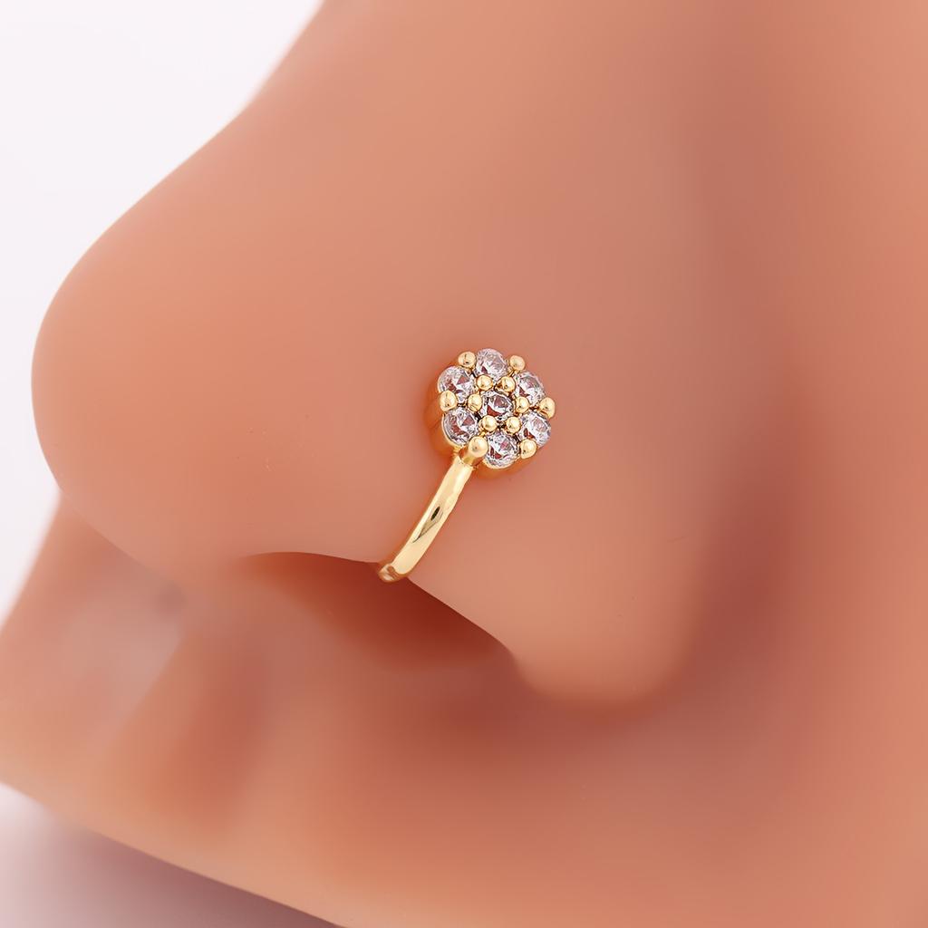 Earrings Simple And Cute Than Heart Piercing Heart-Shaped False Nose Ring Creative U-Shaped False Nose Clip Nose Decoration