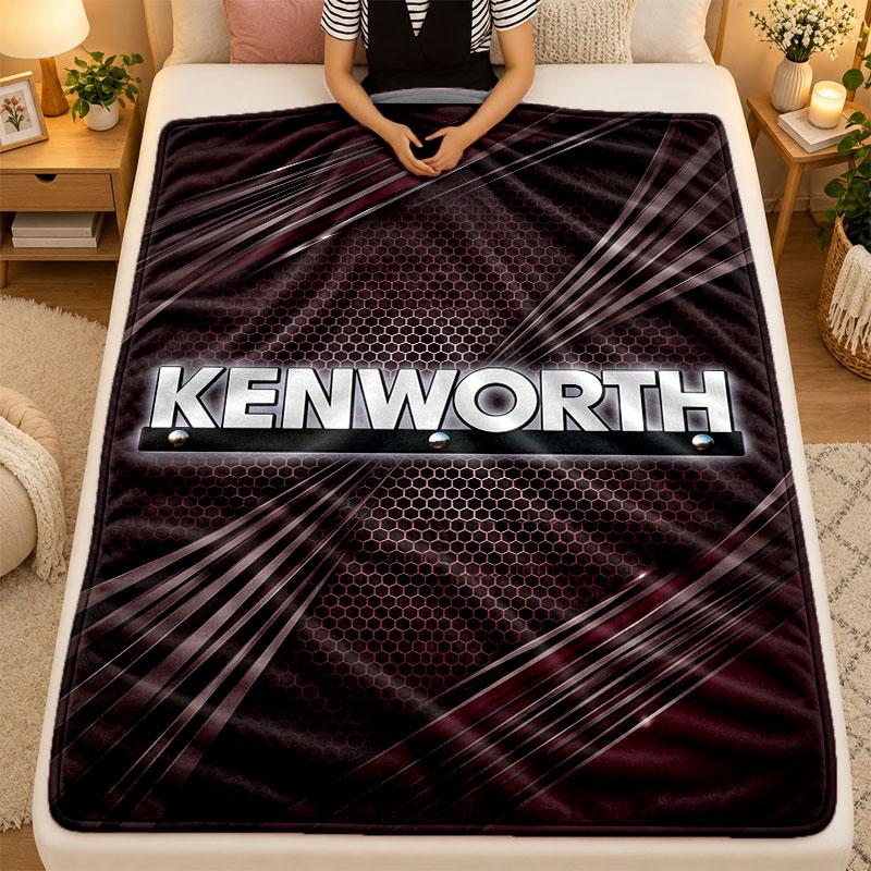 Flannel BlanketKenworth Warm Soft Throw Blanket for Indoor Sofa Bed Living Room Use