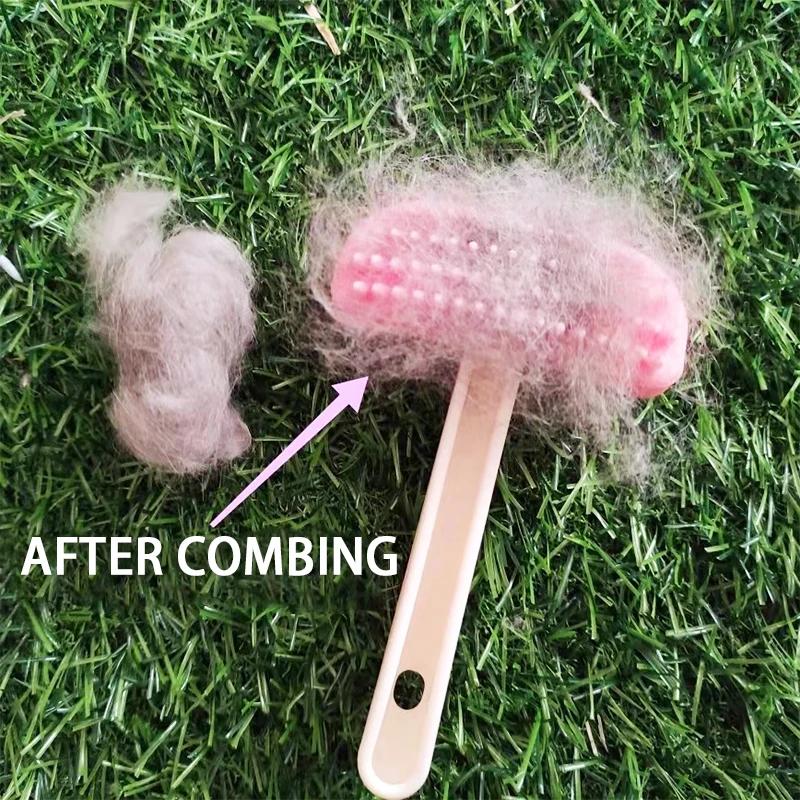 Pettine in Silicone per Piccoli Animali Coniglio Toelettatura Tosatrice Spazzola per Pelo per Cavia Cincillà Pulizia Strumento per la Toelettatura Accessori Coniglio