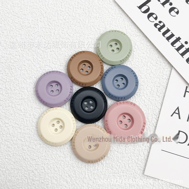 Spray Paint Resin Buttons: Men’s & Women's Coat, Windbreaker, Colored & Sweater 4-Hole Buttons Available
