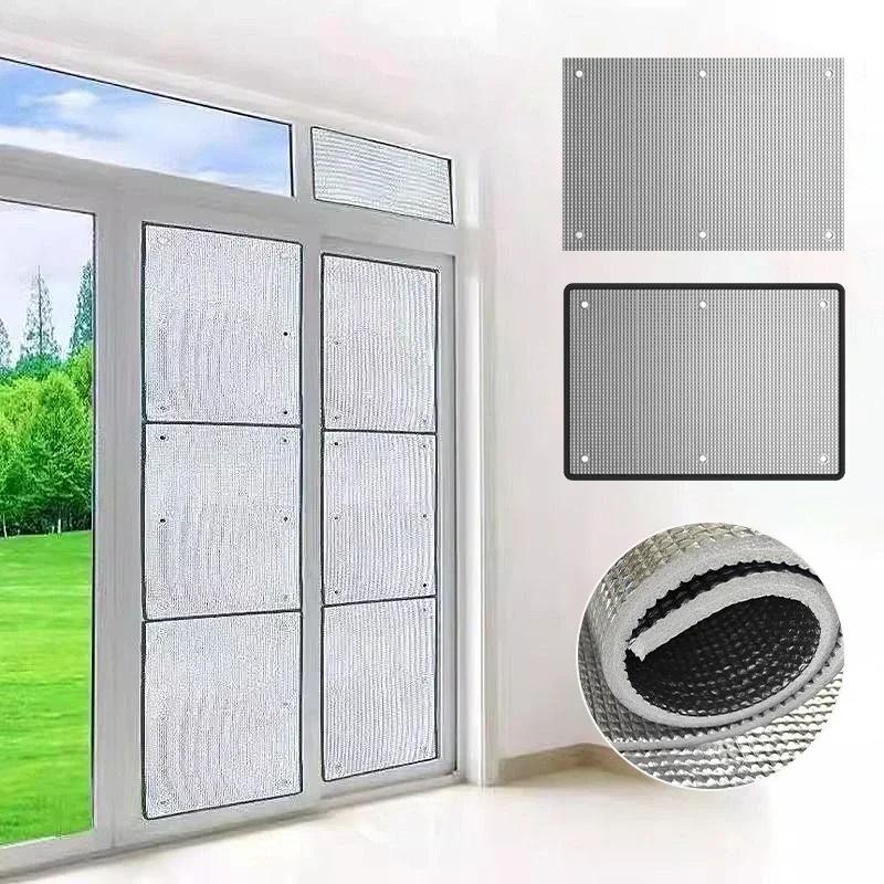 50x50/100cm Window Sun Shade Film Home Sunshade Protector Pad Aluminum Foil Anti-UV Insulation Film Window Privacy Film Sunshade