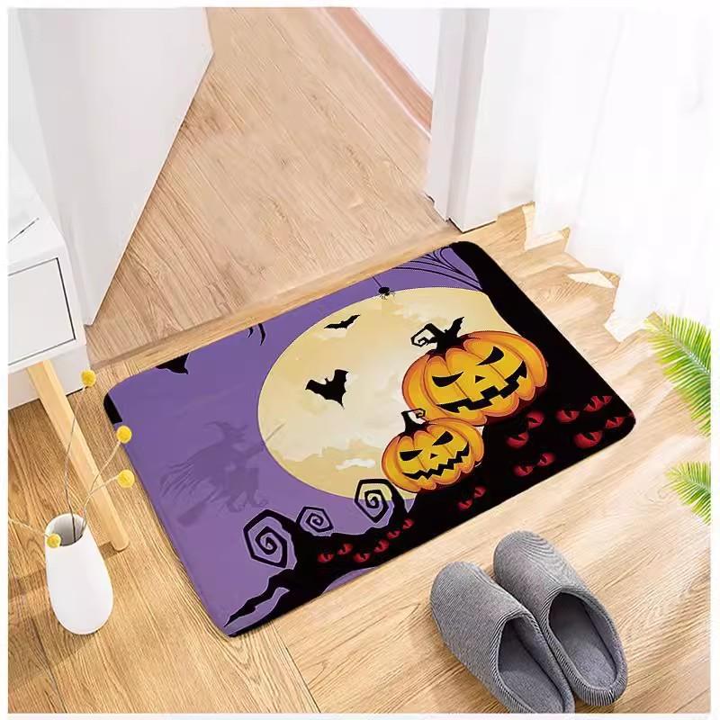 Cartoon Halloween Horror Floor Mat Restaurant Door Floor Mat Home Decoration Door Floor Mat Bathroom Toilet Floor Mat