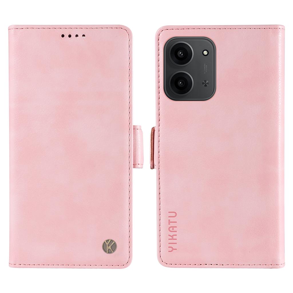 For Xiaomi Redmi 15C 4G (171mm) Case YIKATU YK-007 Litchi Texture PU Leather Wallet Phone Cover