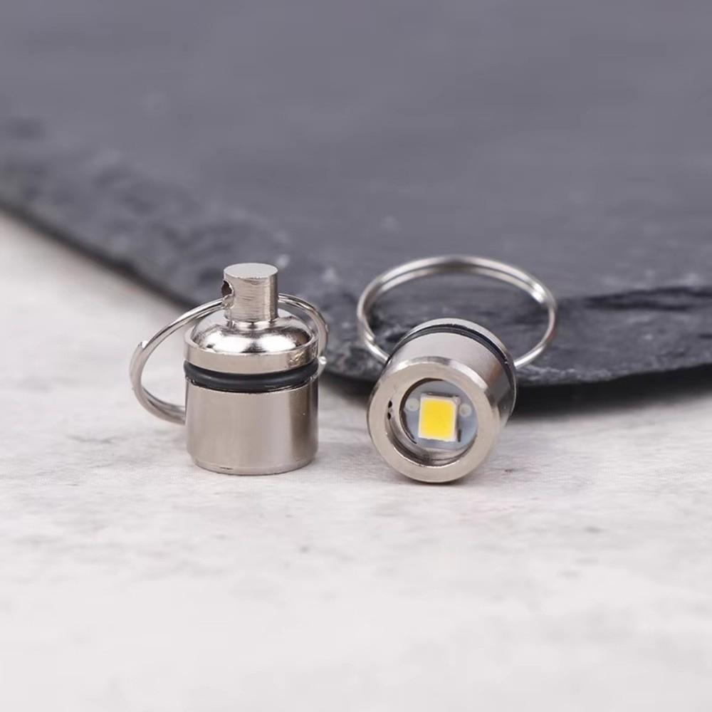 Mini Mini LED Light Keychain Colorful Flashlight Keychain Lamp Electronic Light Keyring Gift Idea
