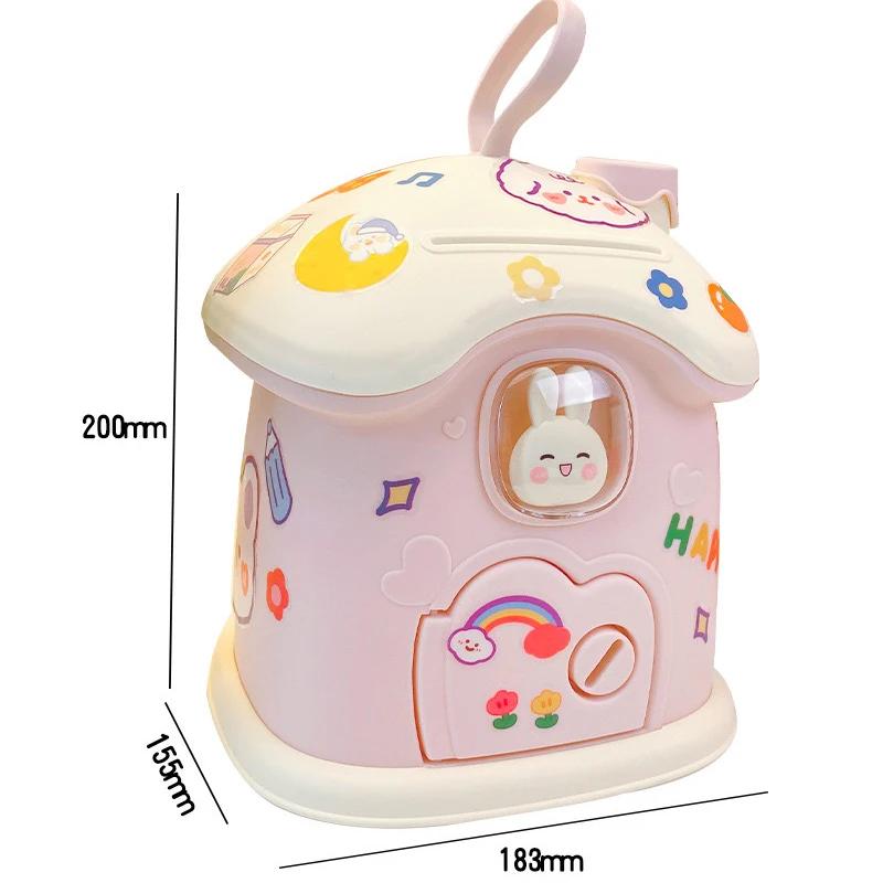 Children's Creative Money Banking Toys Piggy Bank Money Saving Pot Coin Banks Coin Box with Lock Key  savings bank