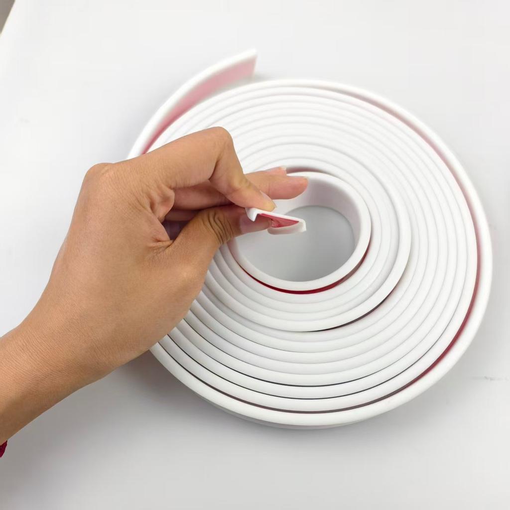 1Roll 5M/196.85inch U-shaped Edge Banding Self Adhesive 18mm/20mm Seals For Floor Edge Tape Wood Board Furniture Protector