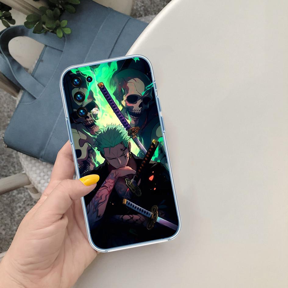 FM50 Zoro One Piece Soft Shell Transparent Phone Case for Samsung Galaxy A04 A04S A14 A23 A34 A54 M23 M33 M52 M53