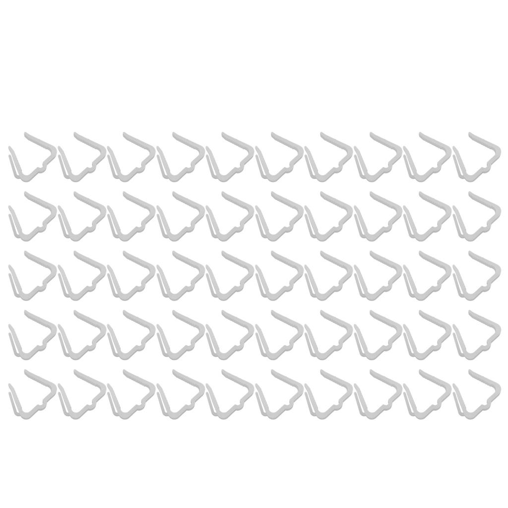 50 buc Cârlige Agățătoare Lumini de Crăciun Plastic Ferm Impermeabil Rezistent la Intemperii Clipsuri Lumini de Sărbători pentru