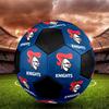 Newcastle Knights Size 5 Soccer Ball, Machine-Stitched PVC, Durable & High Bounce, All Ages Fit, Fan Merchandise, Matches & Outdoor Use.