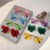JYL TS Sunglasses UV Protection Frameless Heart Gel Party/2990