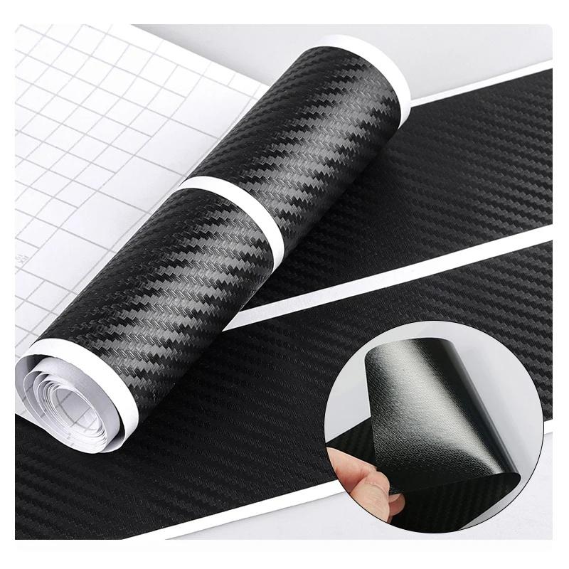 5PCS Car Door Sill Scuff Protector Carbon Fiber Anti-Scratch Sticker for Jeep Renegade Wrangler JK JL Grand Auto Exterior Parts