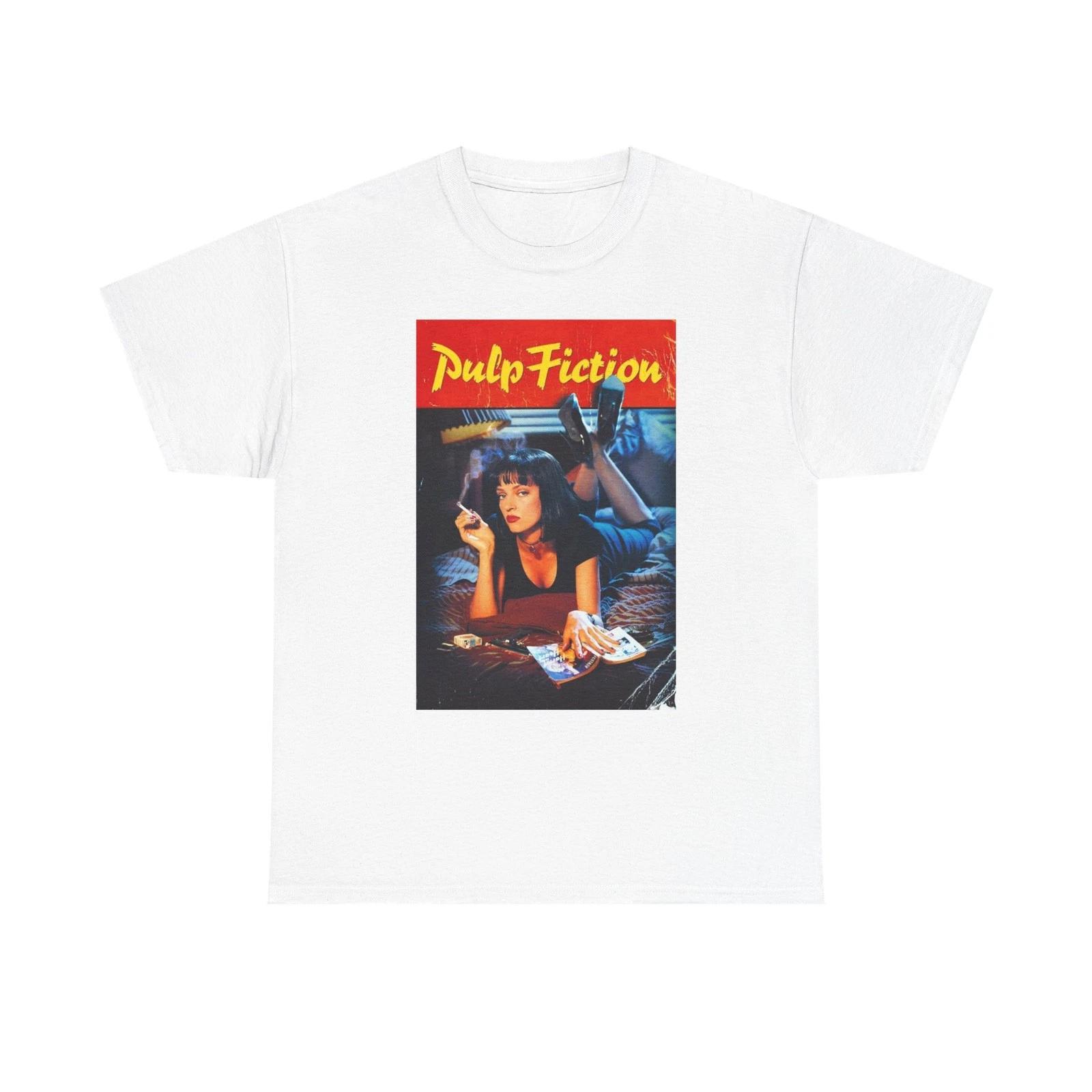 

Pulp Fiction Movie Poster Distressed Unisex Heavy Cotton Tee S