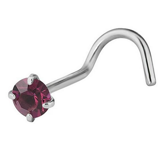 European & American Titanium Steel Zircon Nose & Ear Stud - 3MM Stainless Steel Piercing Jewelry