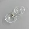 Transparent Circular Capsule Keyring Capsule Keyring Making DIY Accessories 6cm