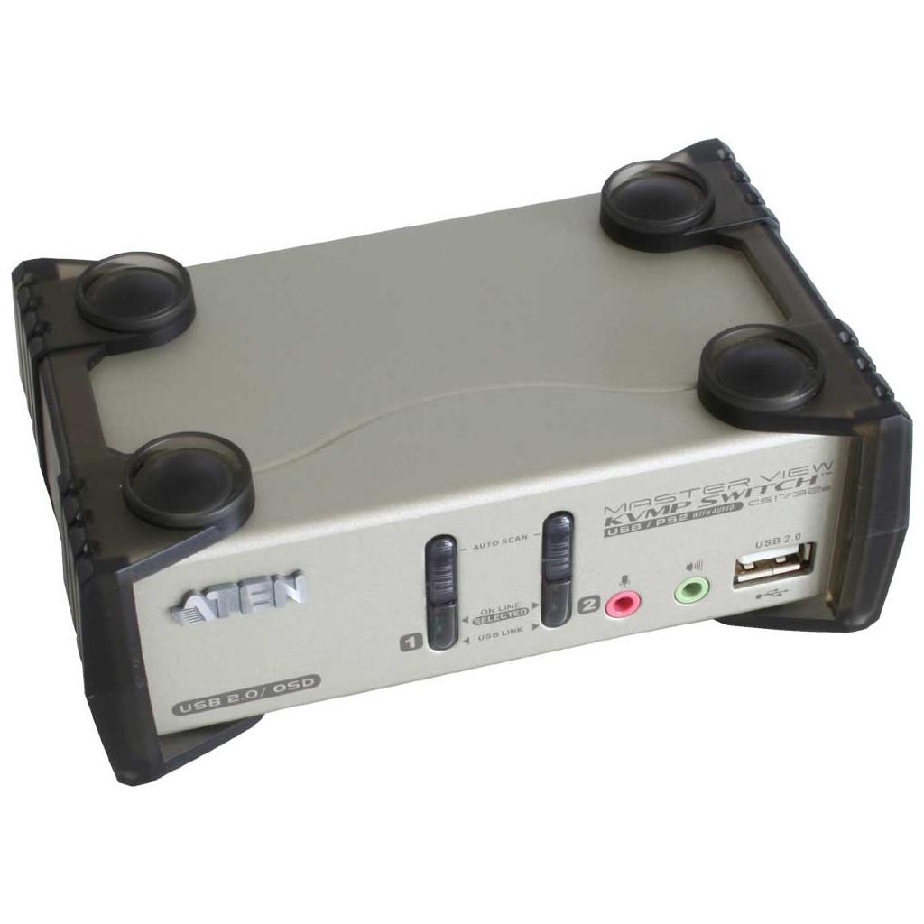 Buy KVM Switch, 2 X, ATEN CS1732B, USB, PS / 2, Audio, OSD at affordable prices — free shipping