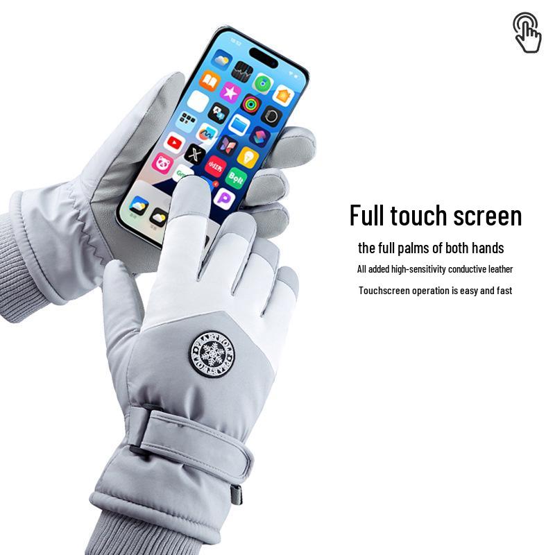 Unisex Winter Skihandschuhe: Touchscreen, Fleecegefüttert, Winddicht & Wasserdicht zum Radfahren