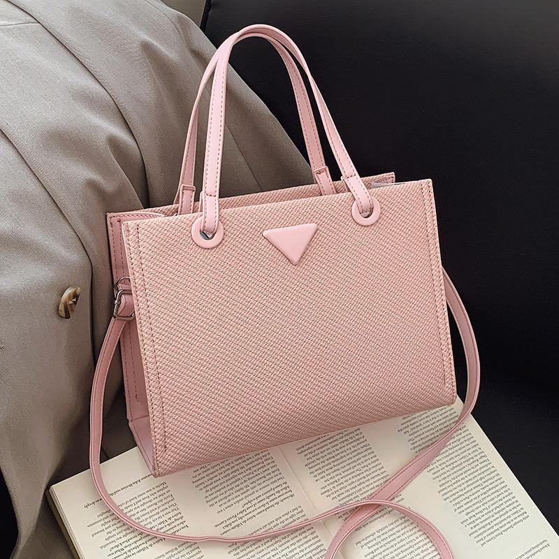 

Модные женские сумки, высококлассные сумки-тоут для поездок на работу, новые весенние нишевые сумки через плечо, мессенджеры большой вместимости, сумки 27*11*20cm розовый