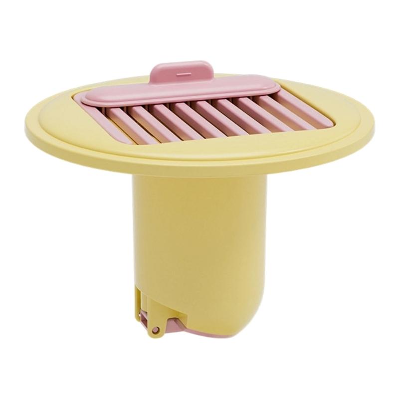 

ABS Component Not Insect Drains Filter Insert Drains Hair Catcher for Bathroom Sink Hair Clog Prevention & Odor Control жёлтый/розовый