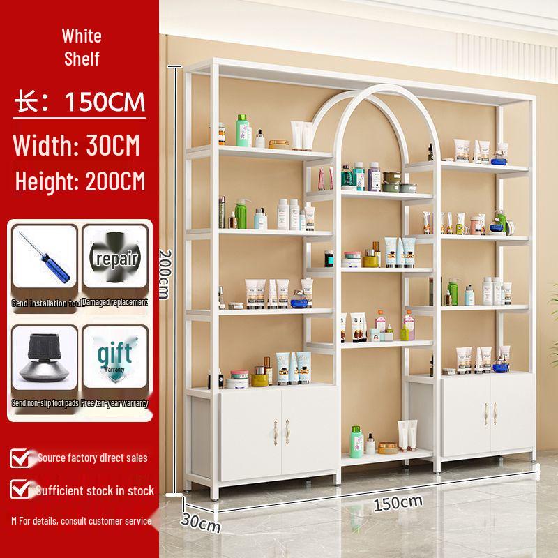 Beauty Salon Storage: Nail & Skincare Display Rack