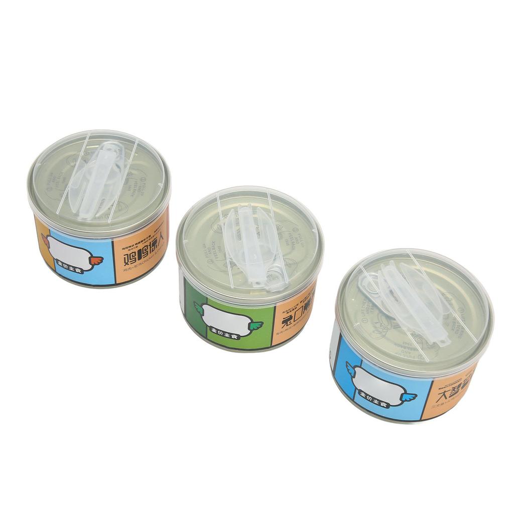 3Pcs Canned Cat Wet Food Nutritious Rabbit Duck Quail Salmon Turkey Chicken Ostrich Canned Cat Food for Cats